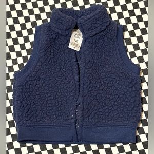 Carter’s fleece zip front vest - newborn